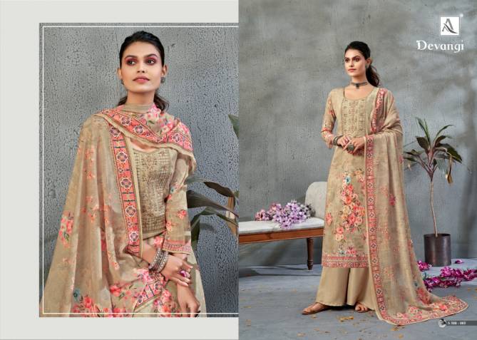 Alok Devangi i Pure Jam Designer Latest Fancy Exclusive Digital Print With Thread Embroidery Swarovski Diamond Work Jam Cotton Dress Material Collection